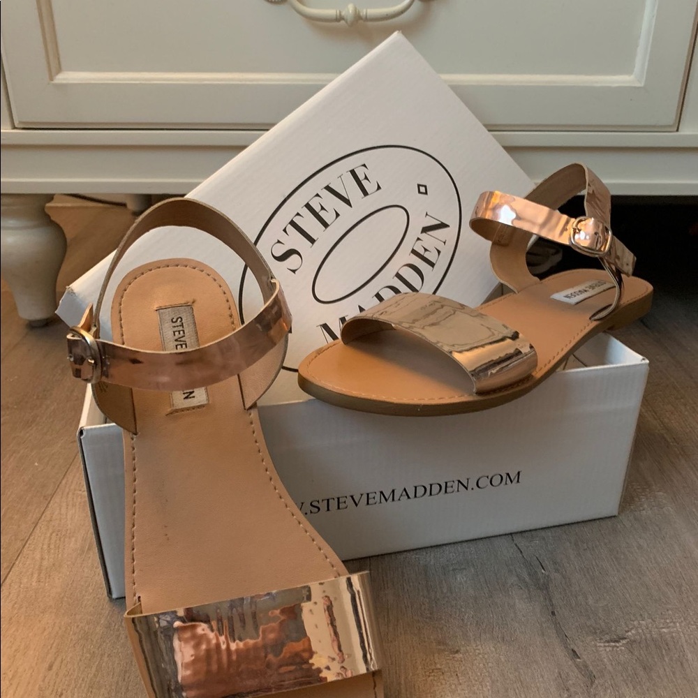 Golden sandals
